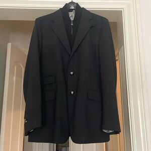 Cornelioni black wool blazer with zip out sweater component. Perfect condition.